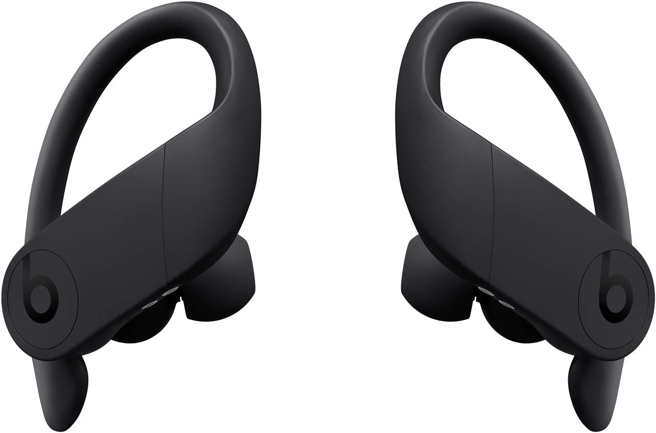 Auricolari PowerPro wireless ¨C Chip per cuffie Apple H1, Bluetooth di Classe 1, 9 ore di ascolto, auricolari resistenti al sudore- Nero