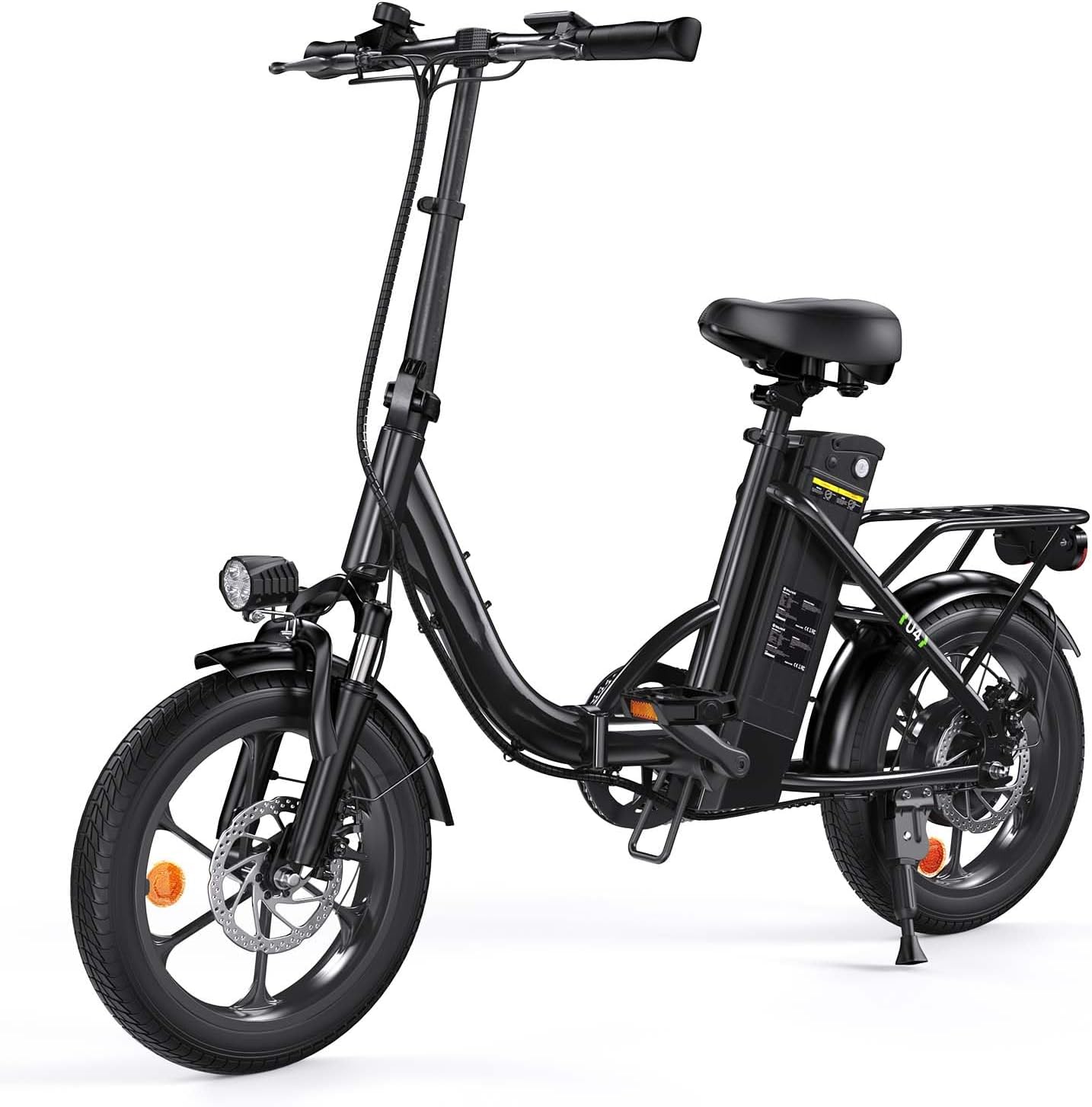 Finbike 250w Bici Elettrica Pieghevole, Bicicletta Elettrica A Pedalata Assistita, 374.4WH Batteria, Max Autonomia 88KM, 3 Modalit¨¤ Di Guida, Carga 120kg