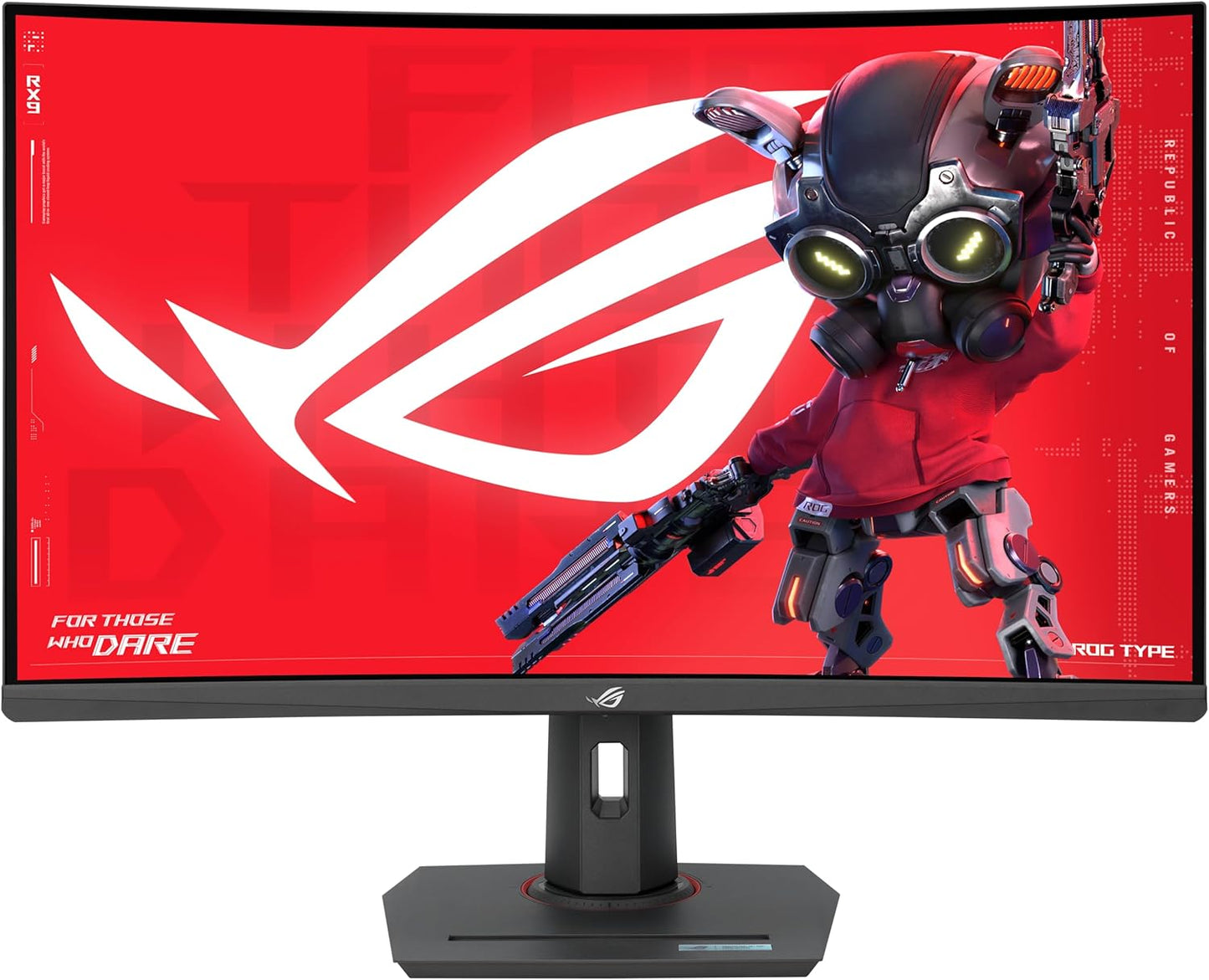 ROG Strix XG32WCS Monitor Gaming Curvo da 32¡± pollici (31,5) QHD 2560x1440, 180Hz e Tempo di Risposta 1ms, Extreme Low Motion Blur Sync, USB Type-C, FreeSync, DisplayWidget Center, HDR, Nero