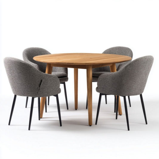 Set Tavolo Rotondo con 4 Sedie