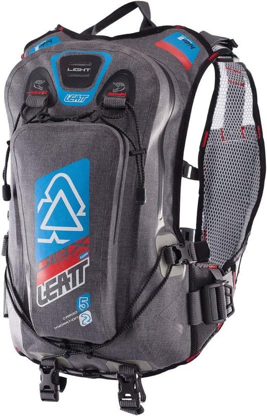 Leatt MTB Enduro Lite WP Zaino Bici, Unisex ¨C Adulto, Black/Blue/Orange, Taglia Unica