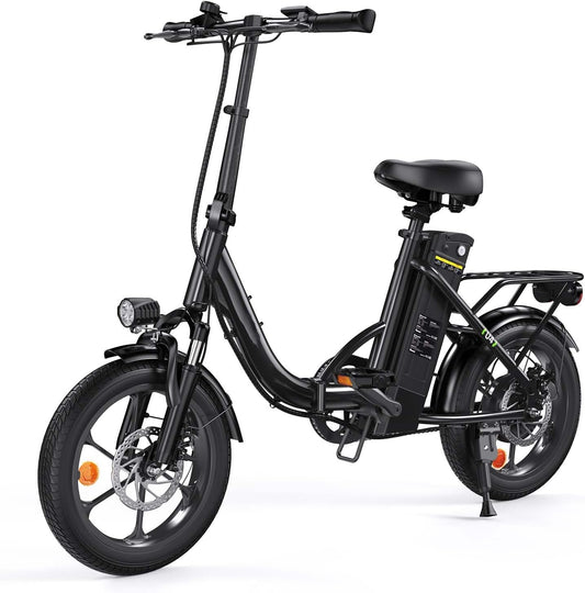 Finbike 250w Bici Elettrica Pieghevole, Bicicletta Elettrica A Pedalata Assistita, 374.4WH Batteria, Max Autonomia 88KM, 3 Modalit¨¤ Di Guida, Carga 120kg