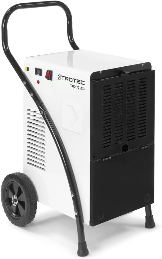 TROTEC Deumidificatore TTK 170 ECO ¨C potenza 52 L/giorno ¨C superficie 90 m2 / 230 m3 ¨C essiccatore per edifici con contaore di funzionamento ¨C per ambienti grandi