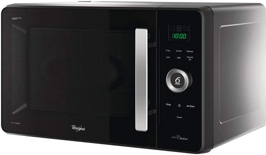 Whirlpool JQ 280 MB - Dimensioni 54,8cm x 52,5cm x 33,3cm, Forno Microonde 27 Litri Con Potenza 1000W Microonde E 1000W Grill. Forno A Microonde Con Funzione Crisp Per Pietanze Croccanti, Cavit¨¤ XXL