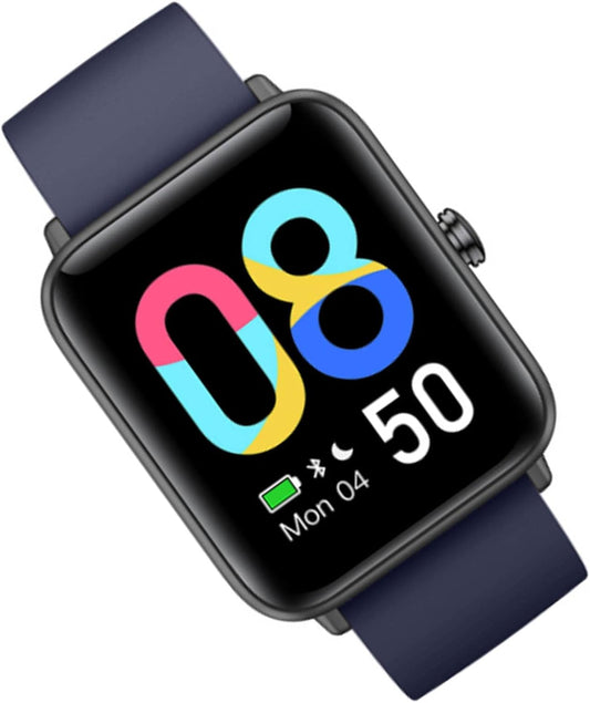 PURRL Smartwatch per uomo donna con previsioni del tempo GPS Fitness Tracker con 14 modalit¨¤ sportive Nuoto Yoga Activity Tracker Impermeabile per telefono Android iOS Nero(Blu) little surprise