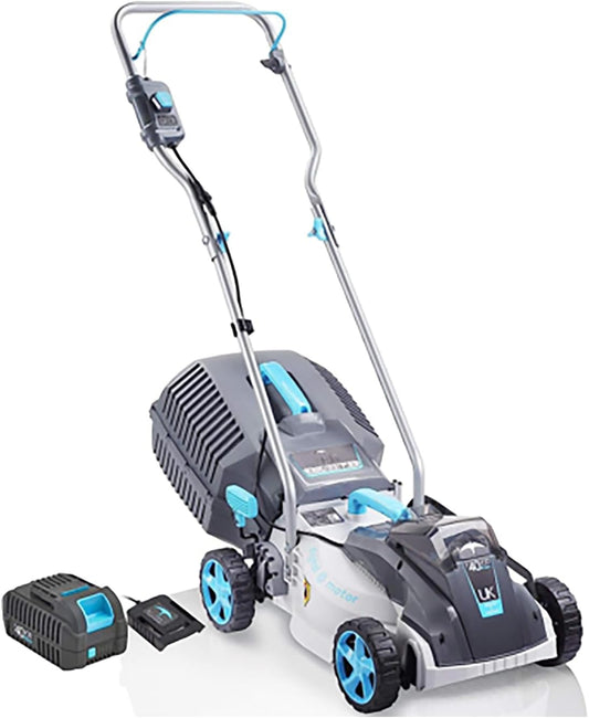 swift Tosaerba senza fili 40 V 32 cm Larghezza di taglio, tosaerba a batteria con 5 livelli di 20 ¨C 60 mm Altezza di taglio, inclusa 1 batteria e caricatore 2,0 Ah