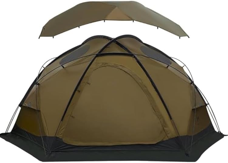 TOMOUNT Tenda a cupola in nylon per 4 persone, impermeabile, per campeggio, attivit¨¤ all'aperto, escursionismo