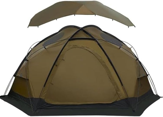 TOMOUNT Tenda a cupola in nylon per 4 persone, impermeabile, per campeggio, attivit¨¤ all'aperto, escursionismo